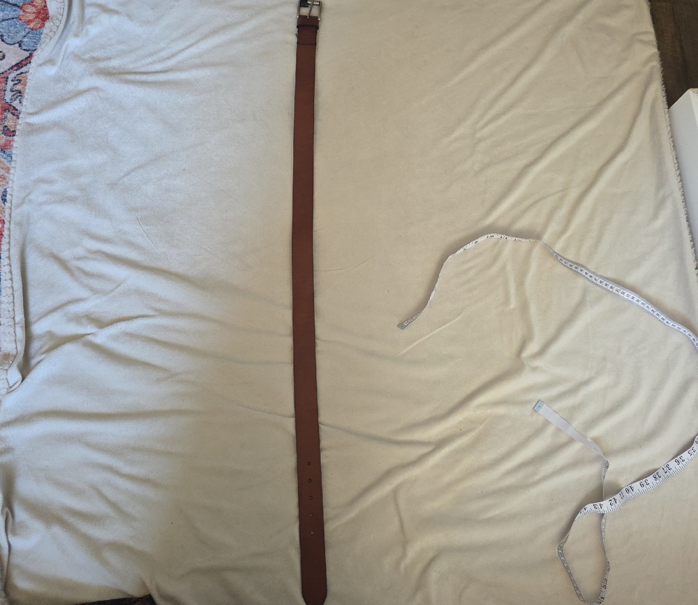 Fossil Dark Brown Leather Belt